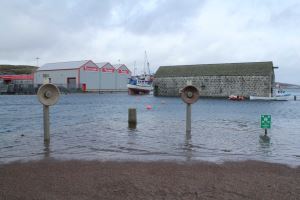 Hays Dock, high tide